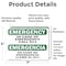 Signmission Safety Culture Sign, 7 in Width, Vinyl Decal, Rectangle, Bilingual OS-2PACK-EM-D-57-L-10337 - alternate 4